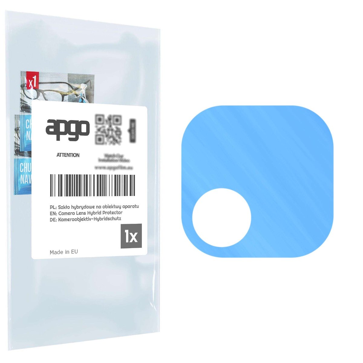 1x Szkło hybrydowe na aparat obiektyw kamerę 9H do Xiaomi Redmi 10A Sport - apgo hybrid Camera Lens Protector