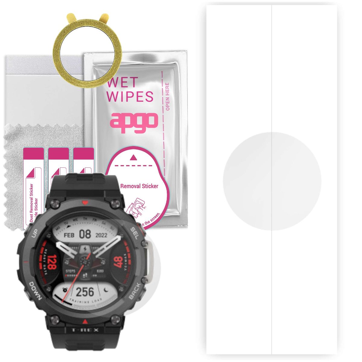 1x Folia hydrożelowa do Amazfit T-Rex 2 - apgo Smartwatch Hydrogel Protection Ochrona na ekran smartwatcha