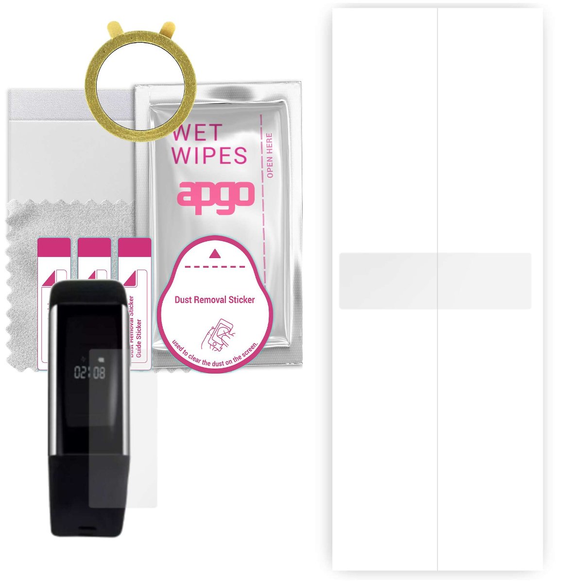 1x Folia hydrożelowa do ART Smart AOS-01B - apgo Smartwatch Hydrogel Protection Ochrona na ekran smartwatcha