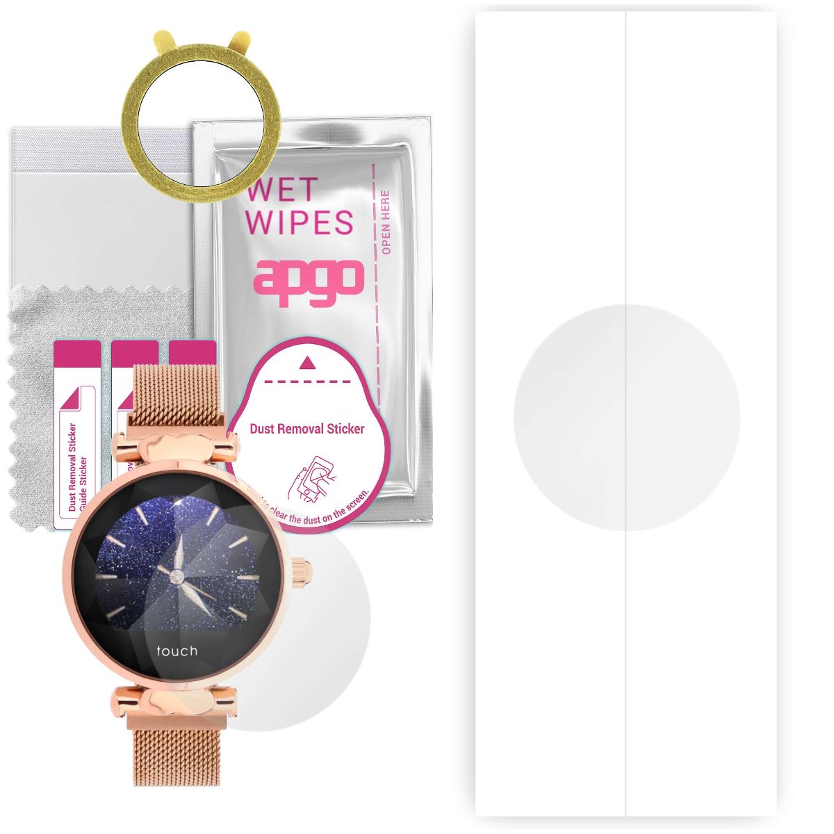1x Folia hydrożelowa do Garett Women Lisa - apgo Smartwatch Hydrogel Protection Ochrona na ekran smartwatcha