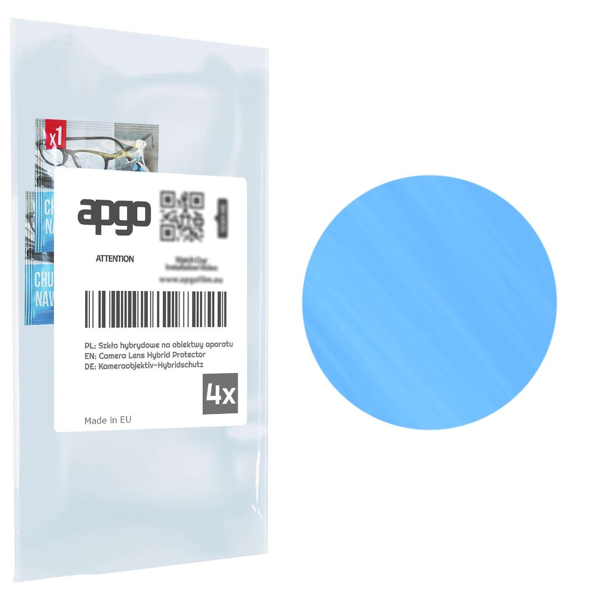 4x Szkło hybrydowe na aparat obiektyw kamerę 9H do Infinix Note 12 2023 - apgo hybrid Camera Lens Protector