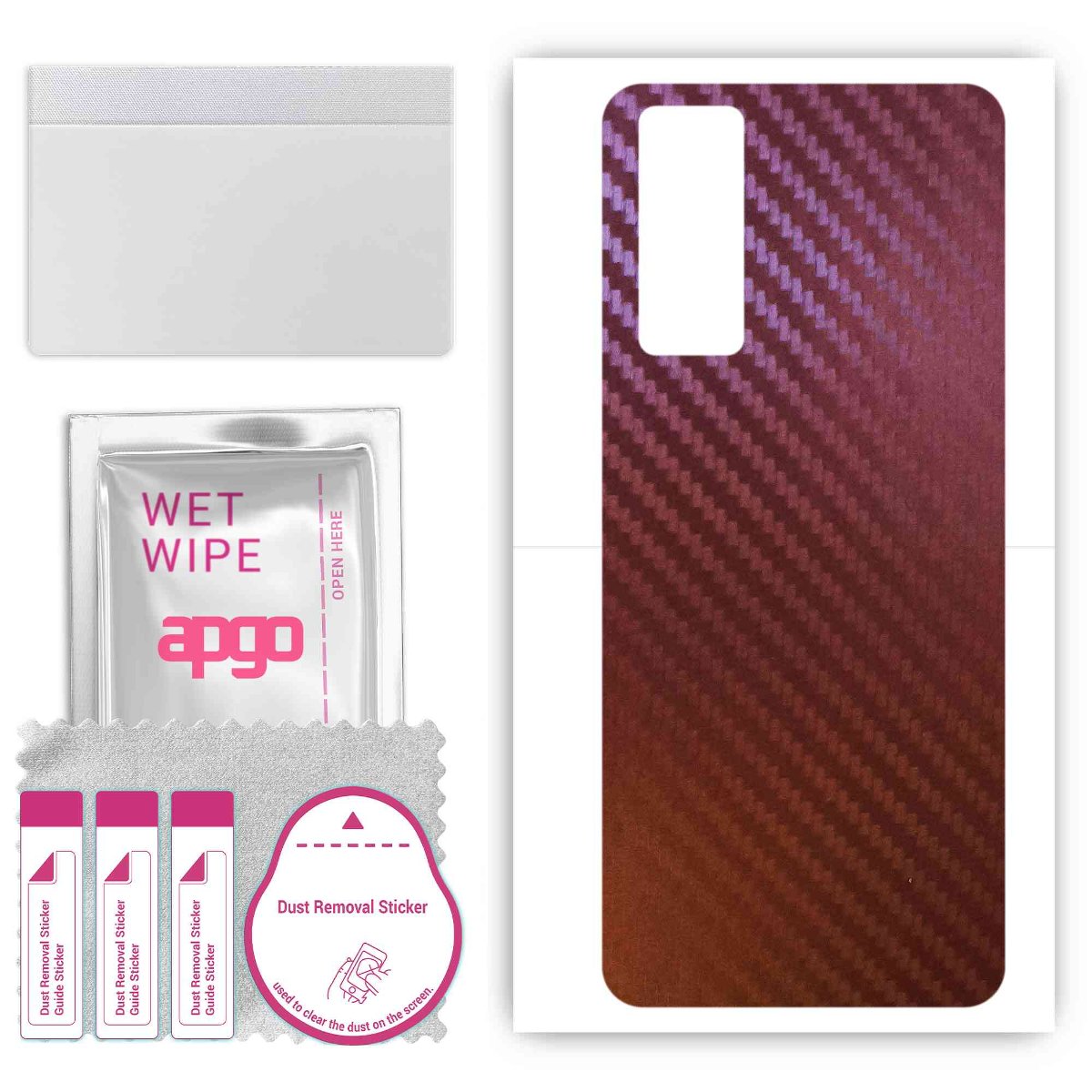 Folia naklejka skórka strukturalna na TYŁ do Vivo Y52 2022 -  Carbon Kameleon CAKA5 - apgo SKINS