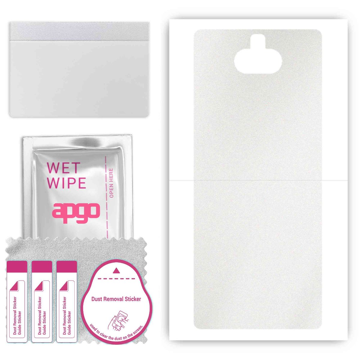 Folia naklejka skórka strukturalna na TYŁ do Sony Xperia 10 -  Matowa Przezroczysta Winylowa - apgo SKINS