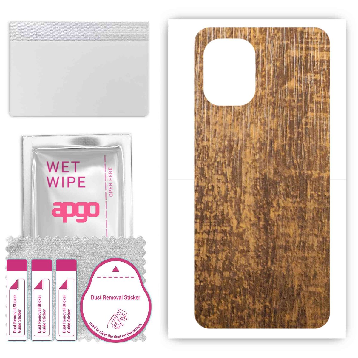 Folia naklejka skórka strukturalna na TYŁ do Umidigi G1 Max -  Drewno Dąb Stary - apgo SKINS