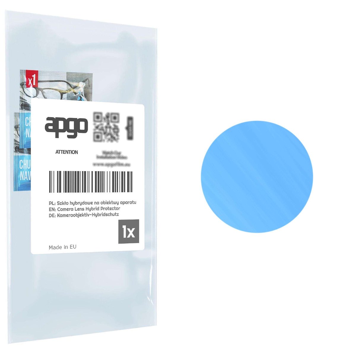 1x Szkło hybrydowe na aparat obiektyw kamerę 9H do Nokia C12 - apgo hybrid Camera Lens Protector