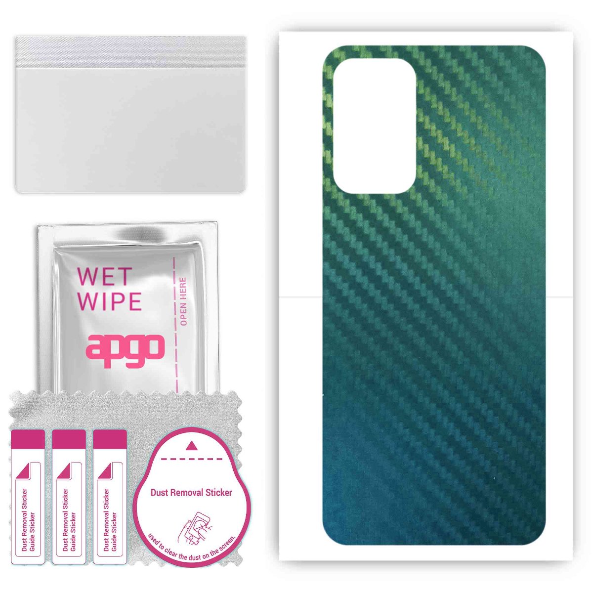 Folia naklejka skórka strukturalna na TYŁ do Samsung Galaxy A73 -  Carbon Kameleon CAKA1 - apgo SKINS