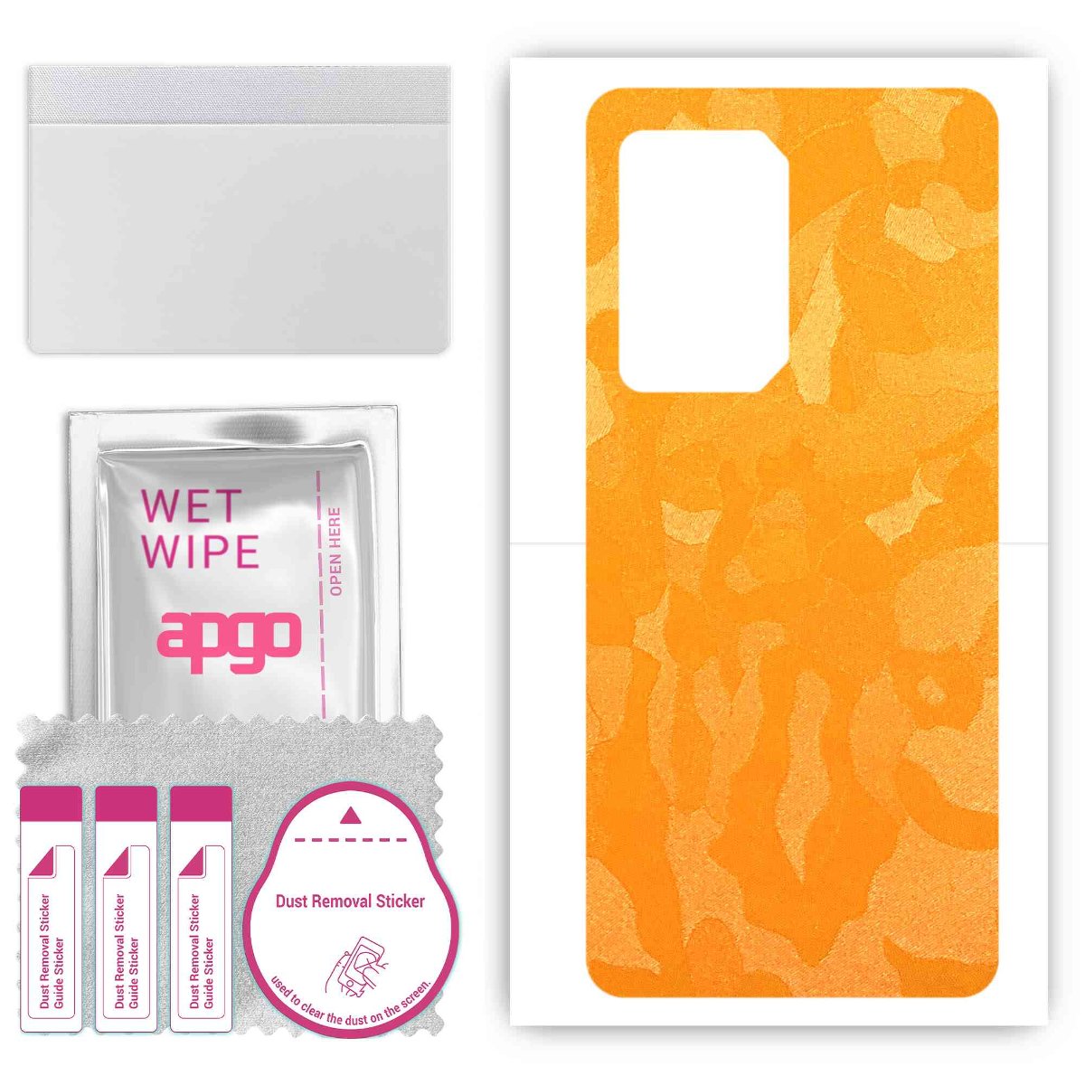 Folia naklejka skórka strukturalna na TYŁ do Black Shark 5 -  Moro | Camo Żółty - apgo SKINS