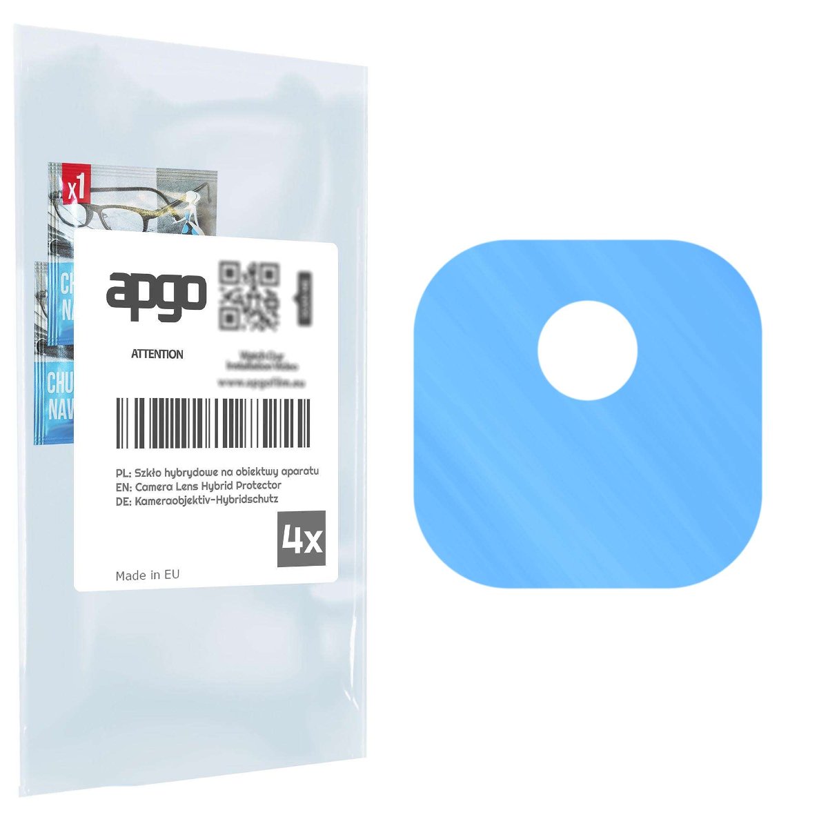 4x Szkło hybrydowe na aparat obiektyw kamerę 9H do Lenovo Lemon K12 - apgo hybrid Camera Lens Protector