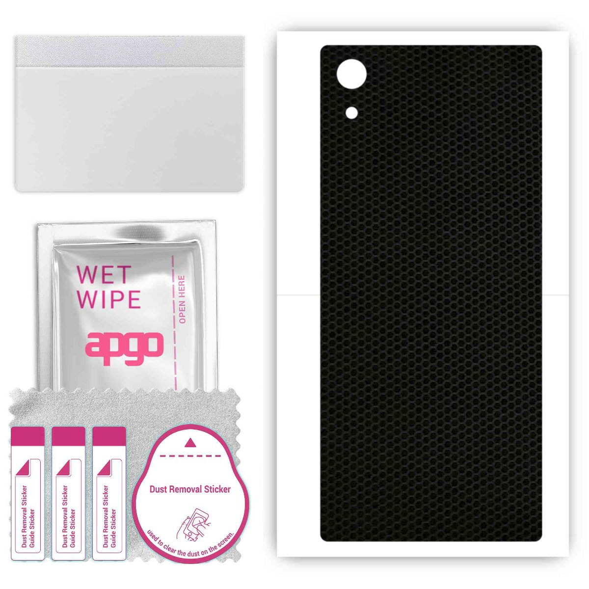 Folia naklejka skórka strukturalna na TYŁ do Sony Xperia XA1 -  Matrix - apgo SKINS