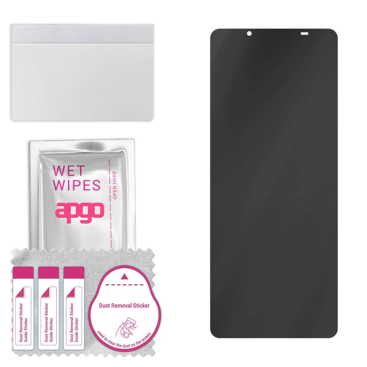 Filtr prywatyzujący Privacy 7H do Sony Xperia 5 II XQ-AS42 - apgo Flexible Glass niepękający