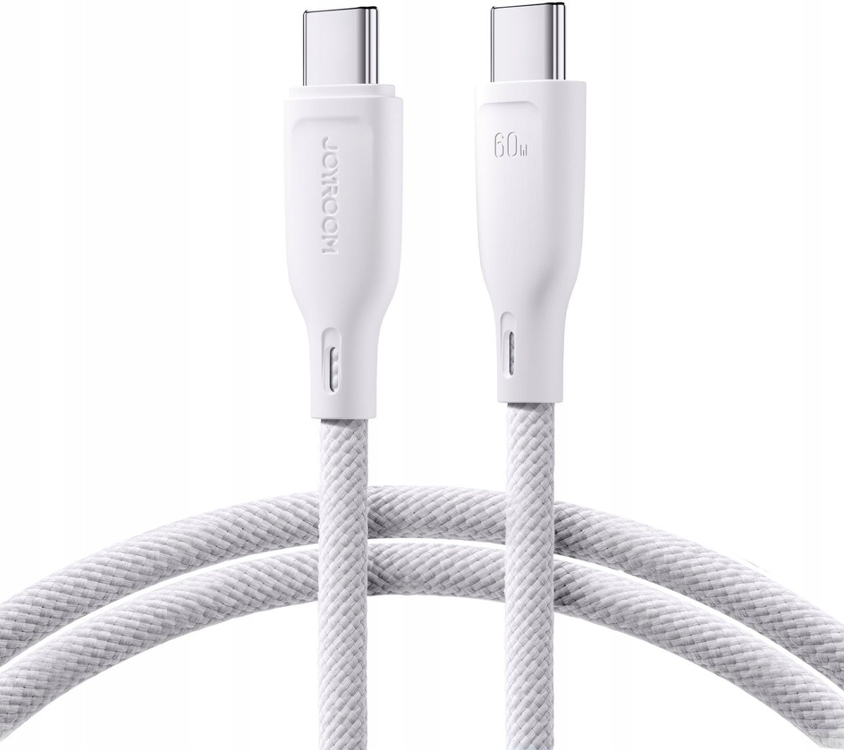 Kabel USB Joyroom USB-C / USB-C SA34-CC3 60W szybki transfer 1m Biały