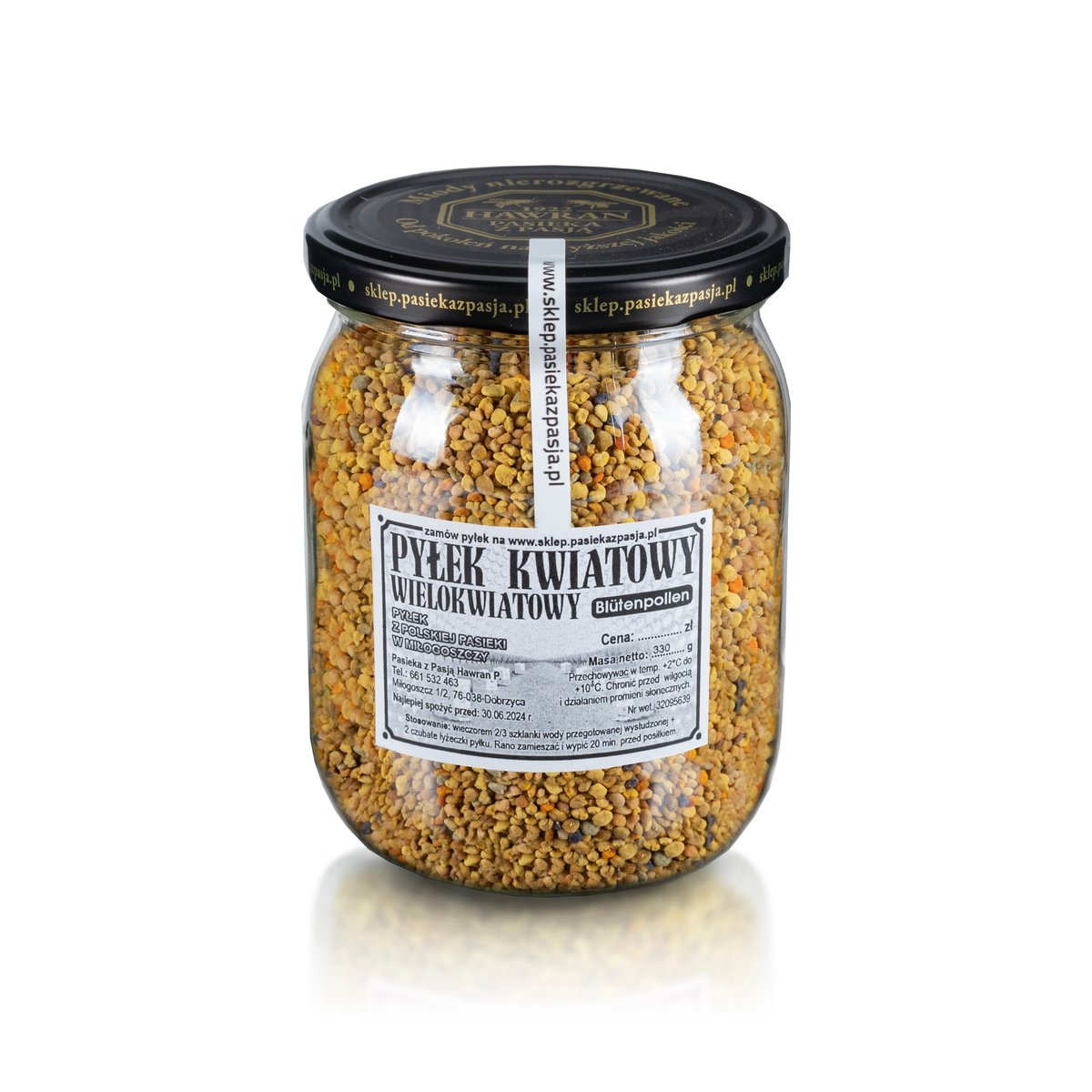 PYŁEK WIELOKWIATOWY 330g, 100 lat tradycji, zdrowy, jakość premium