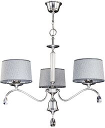 LAMPA WISZĄCA nowoczesna trzypunktowa z szarymi kloszami EGIDA EG 3 CH Jupiter