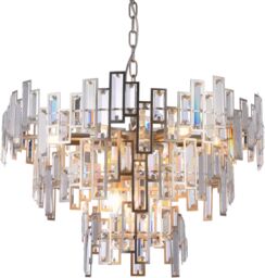 LAMPA WISZĄCA St. Petersburg szampańska rama z kryształami, wytworna