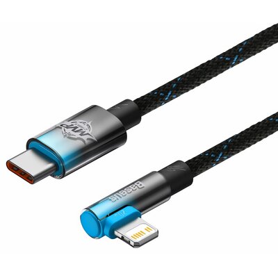 Kabel USB-C do Lightning Baseus MVP 20W 1m (czarno-niebieski)
