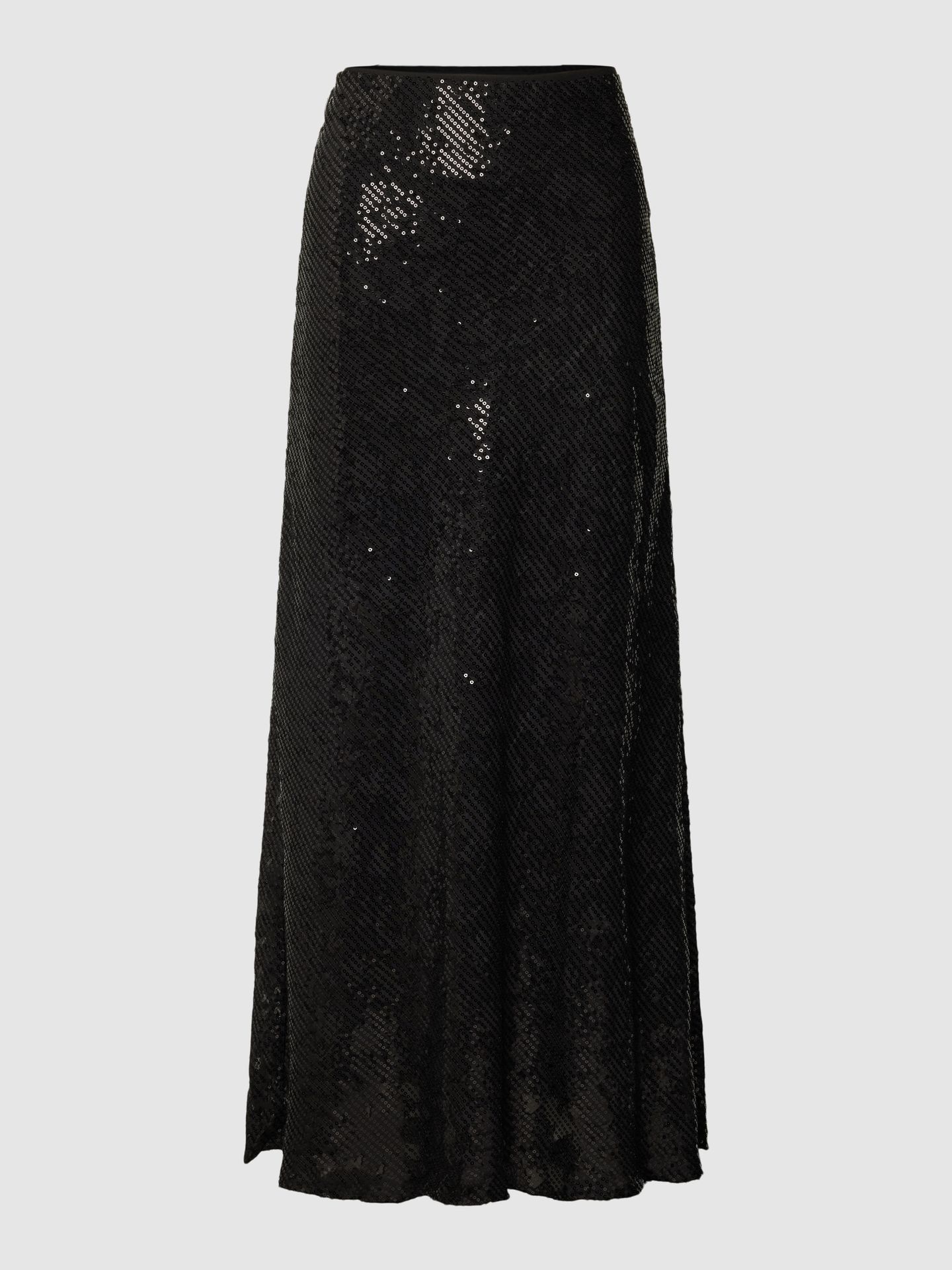 Długa spódnica z cekinowym obszyciem model ‘Vicky Sequins’