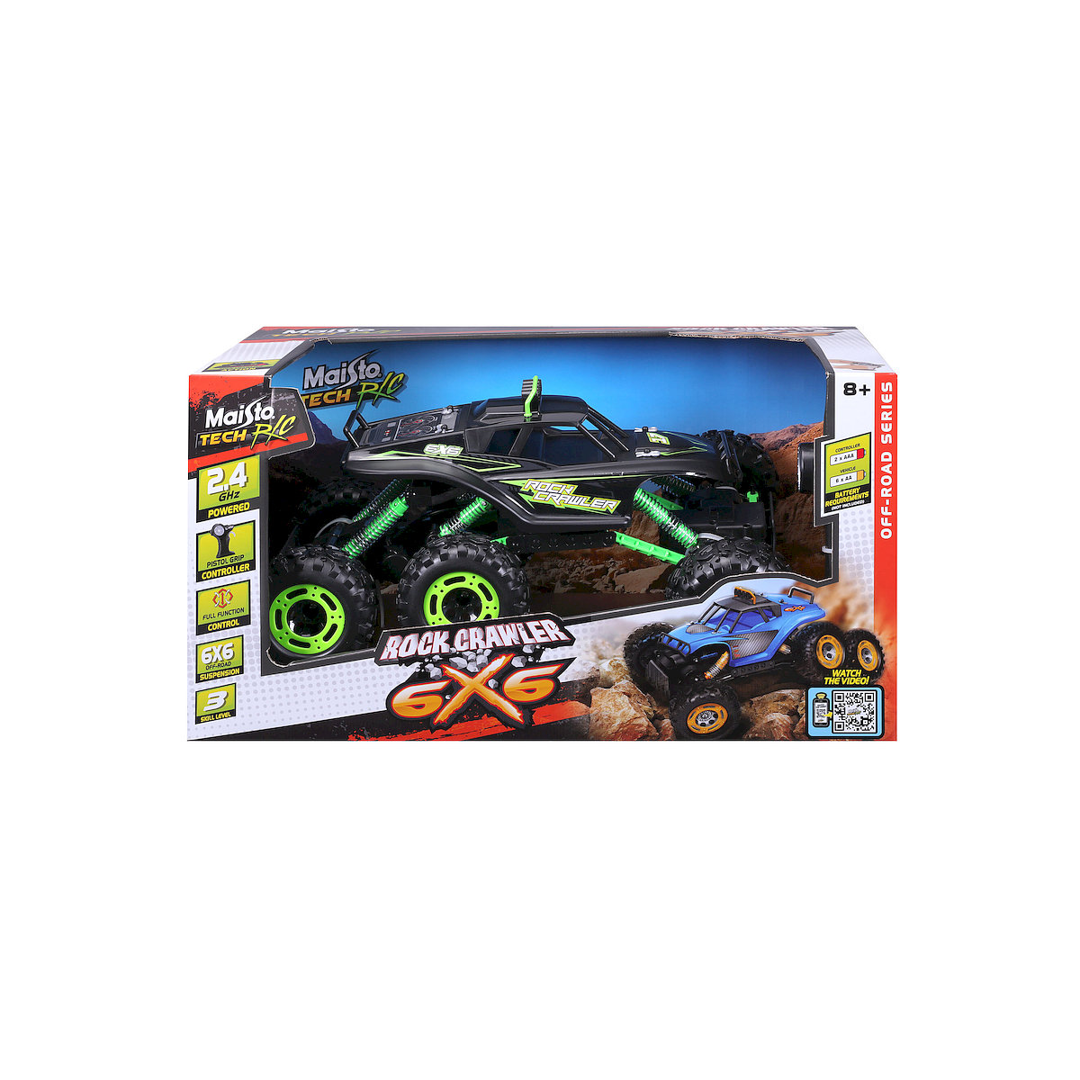 Maisto, zdalnie sterowany, Rock Crawler 6x6 - 2.4 GHz