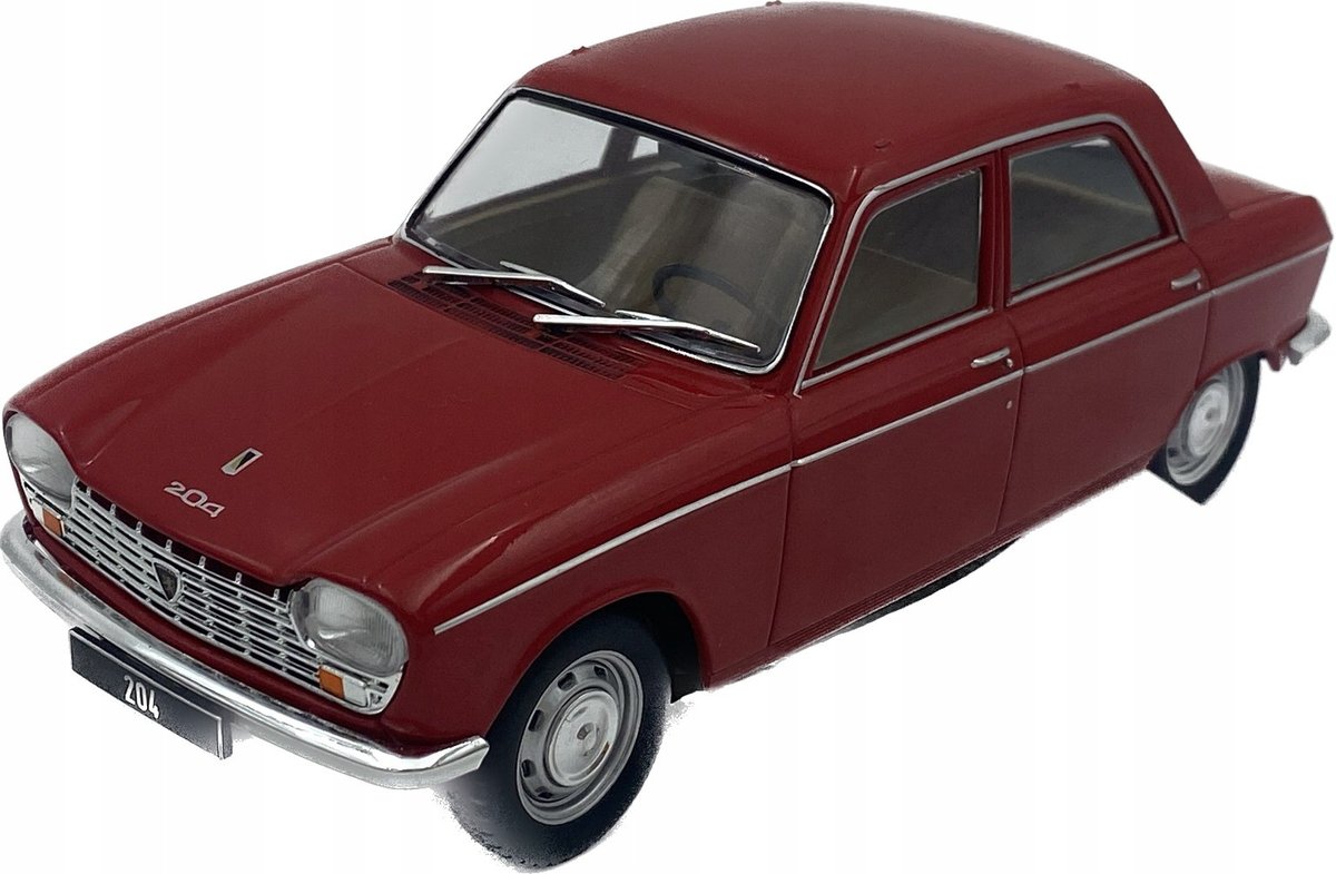 Peugeot 204 red 1968 WhiteBox 124181 1:24