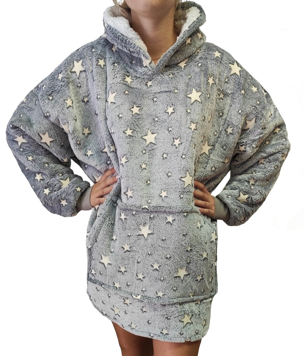 Koc z rękawami Koc bluza kocobluza Oversize Star