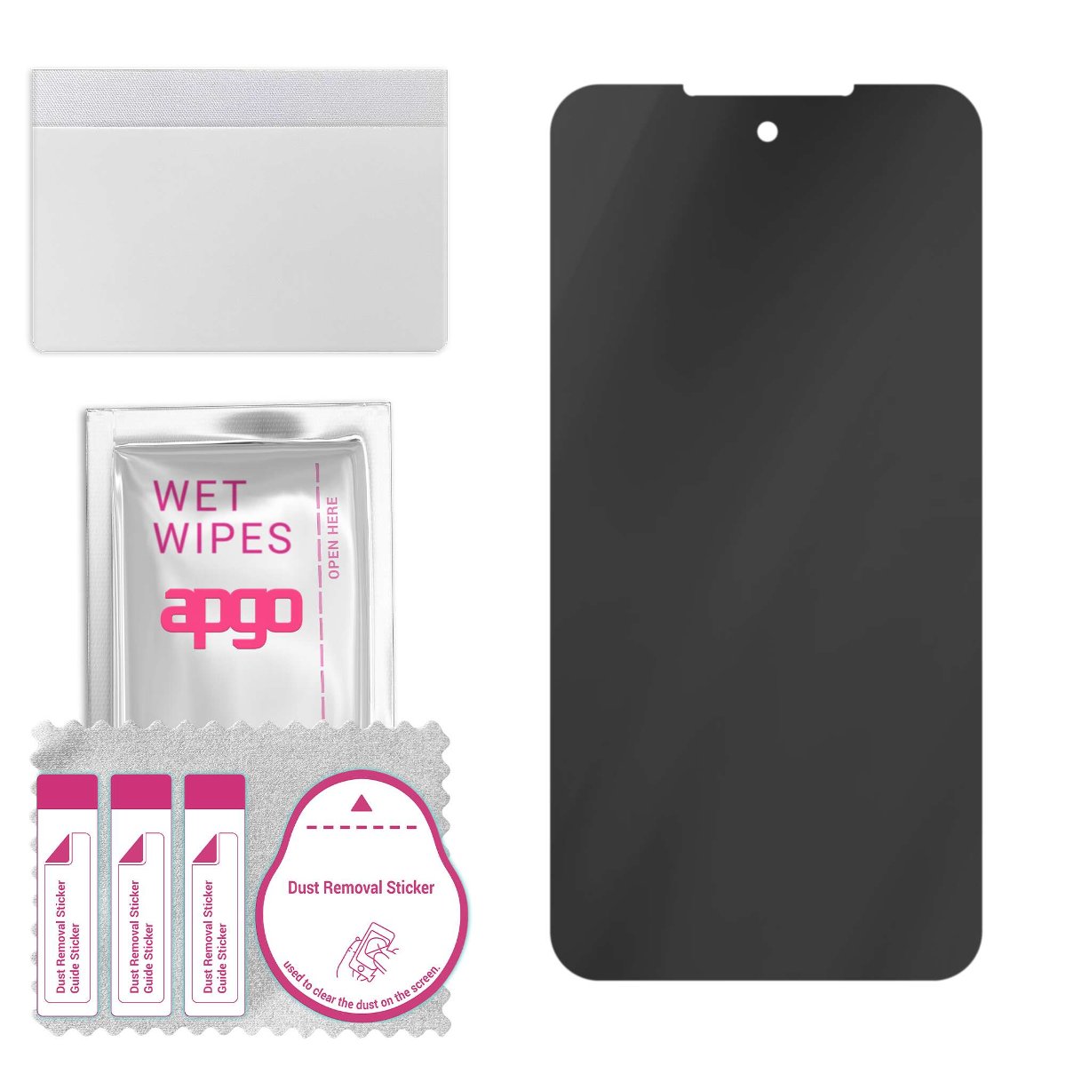 Filtr prywatyzujący Privacy 7H do CAT S75 - apgo Flexible Glass niepękający