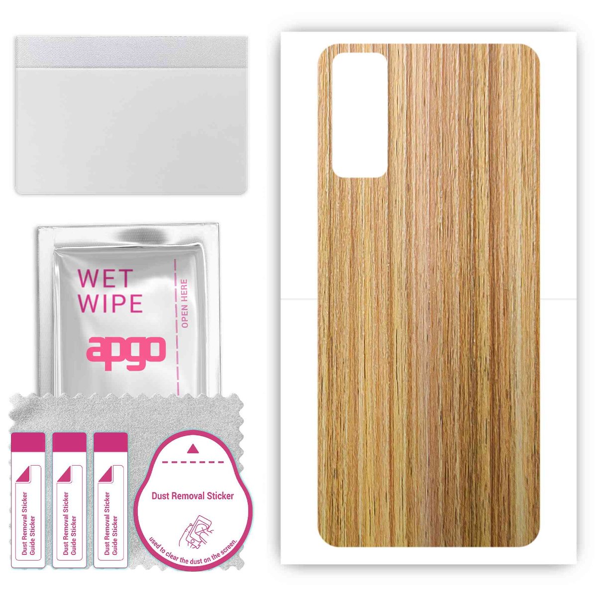 Folia naklejka skórka strukturalna na TYŁ do Vivo Y20i -  Drewno Dąb Miodowy - apgo SKINS