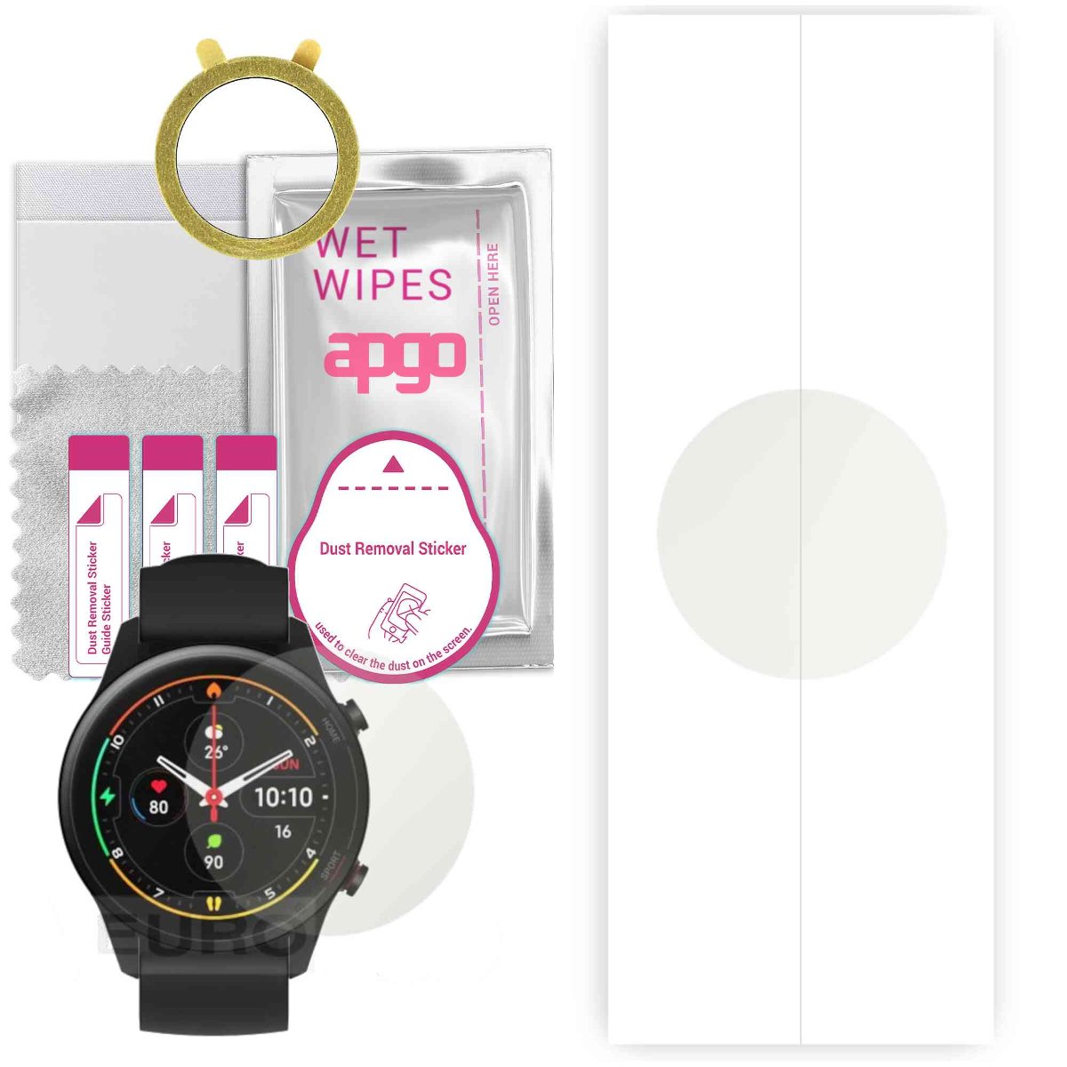 1x Folia hydrożelowa MATOWA do Xiaomi Mi Watch - apgo Smartwatch Hydrogel MATTE Protection Ochrona na ekran smartwatcha