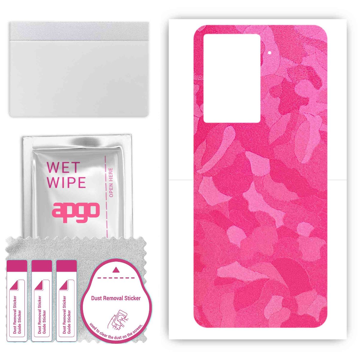 Folia naklejka skórka strukturalna na TYŁ do HTC U23 Pro -  Moro | Camo Różowy - apgo SKINS