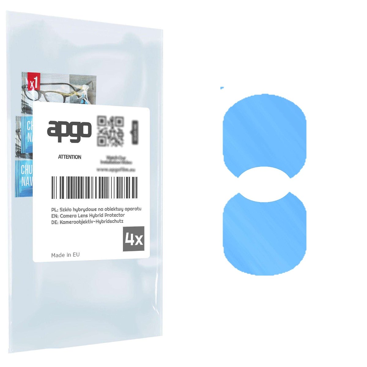 4x Szkło hybrydowe na aparat obiektyw kamerę 9H do Honor 90 Lite - apgo hybrid Camera Lens Protector