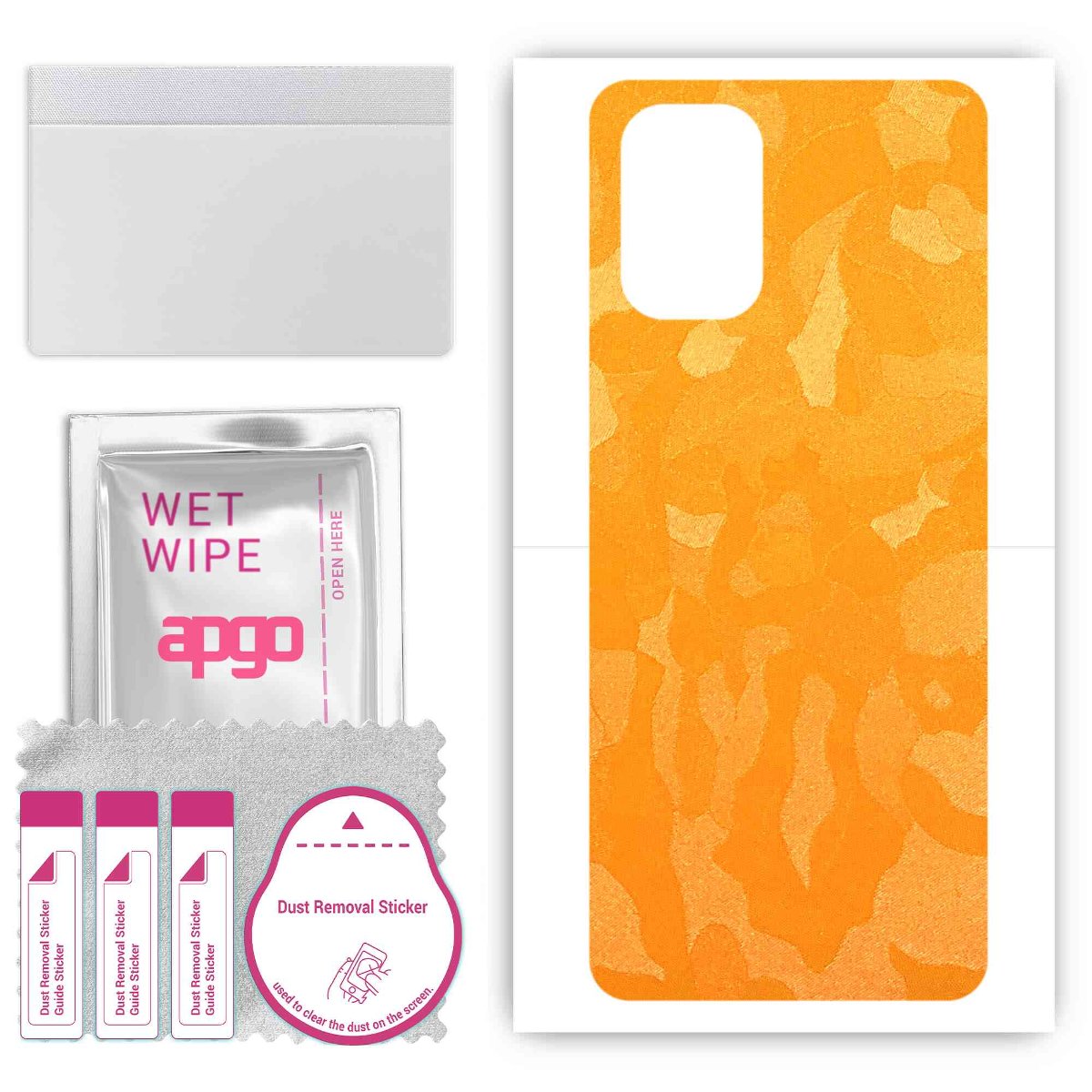 Folia naklejka skórka strukturalna na TYŁ do Nokia G400 -  Moro | Camo Żółty - apgo SKINS