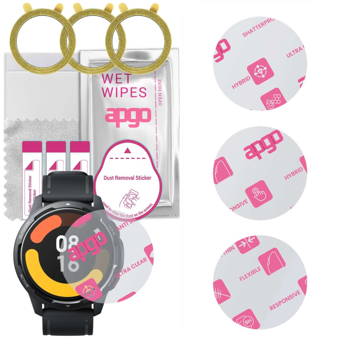 3x Szkło Hybrydowe do Xiaomi Watch Color 2