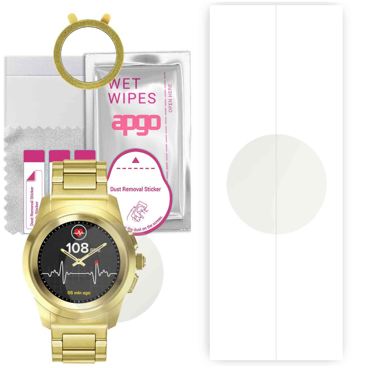 1x Folia hydrożelowa MATOWA do MyKronoz ZeTime elite petite - apgo Smartwatch Hydrogel MATTE Protection Ochrona na ekran smartwatcha
