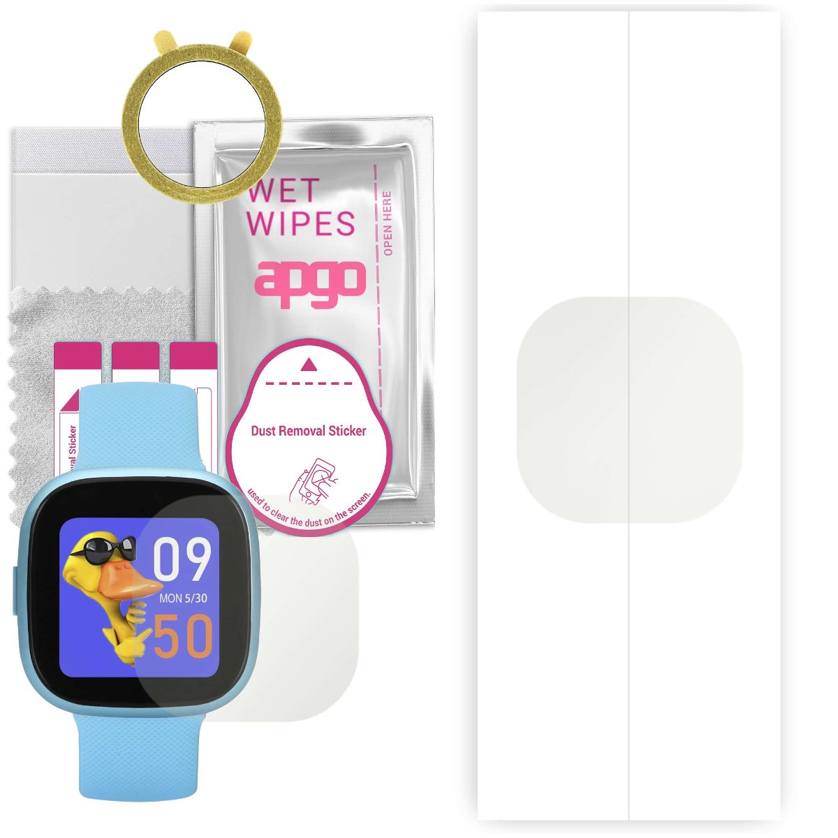 1x Folia hydrożelowa MATOWA do Garett Kids FIT - apgo Smartwatch Hydrogel MATTE Protection Ochrona na ekran smartwatcha