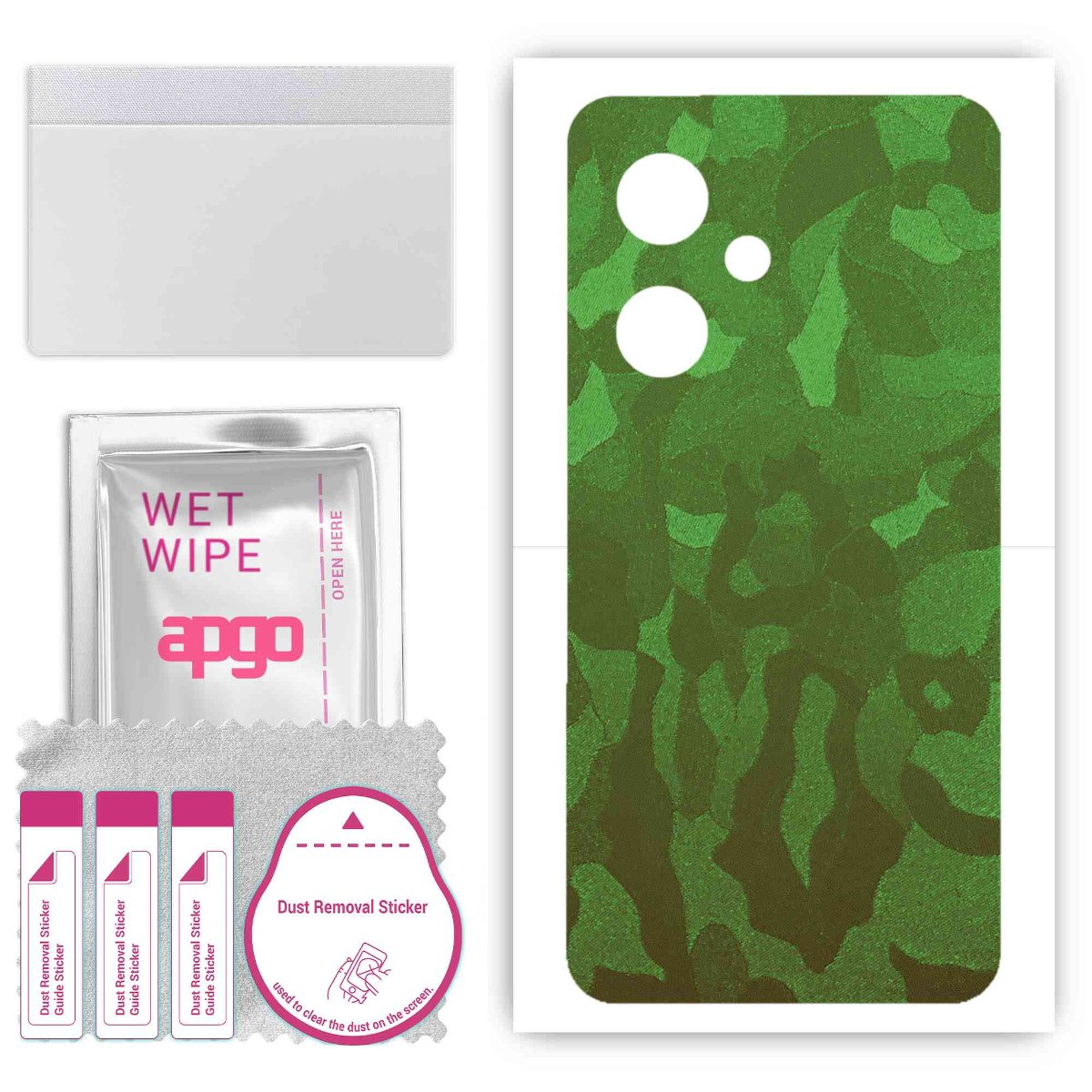 Folia naklejka skórka strukturalna na TYŁ do OnePlus Nord CE 3 -  Moro | Camo Zielony - apgo SKINS