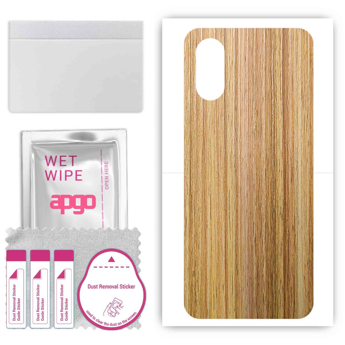 Folia naklejka skórka strukturalna na TYŁ do Sony Xperia 5 V -  Drewno Dąb Miodowy - apgo SKINS