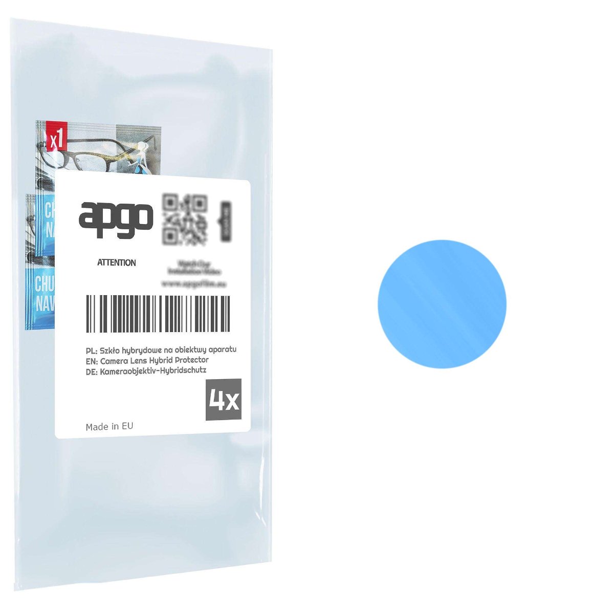 4x Szkło hybrydowe na aparat obiektyw kamerę 9H do Nokia 110 4G 2023 - apgo hybrid Camera Lens Protector