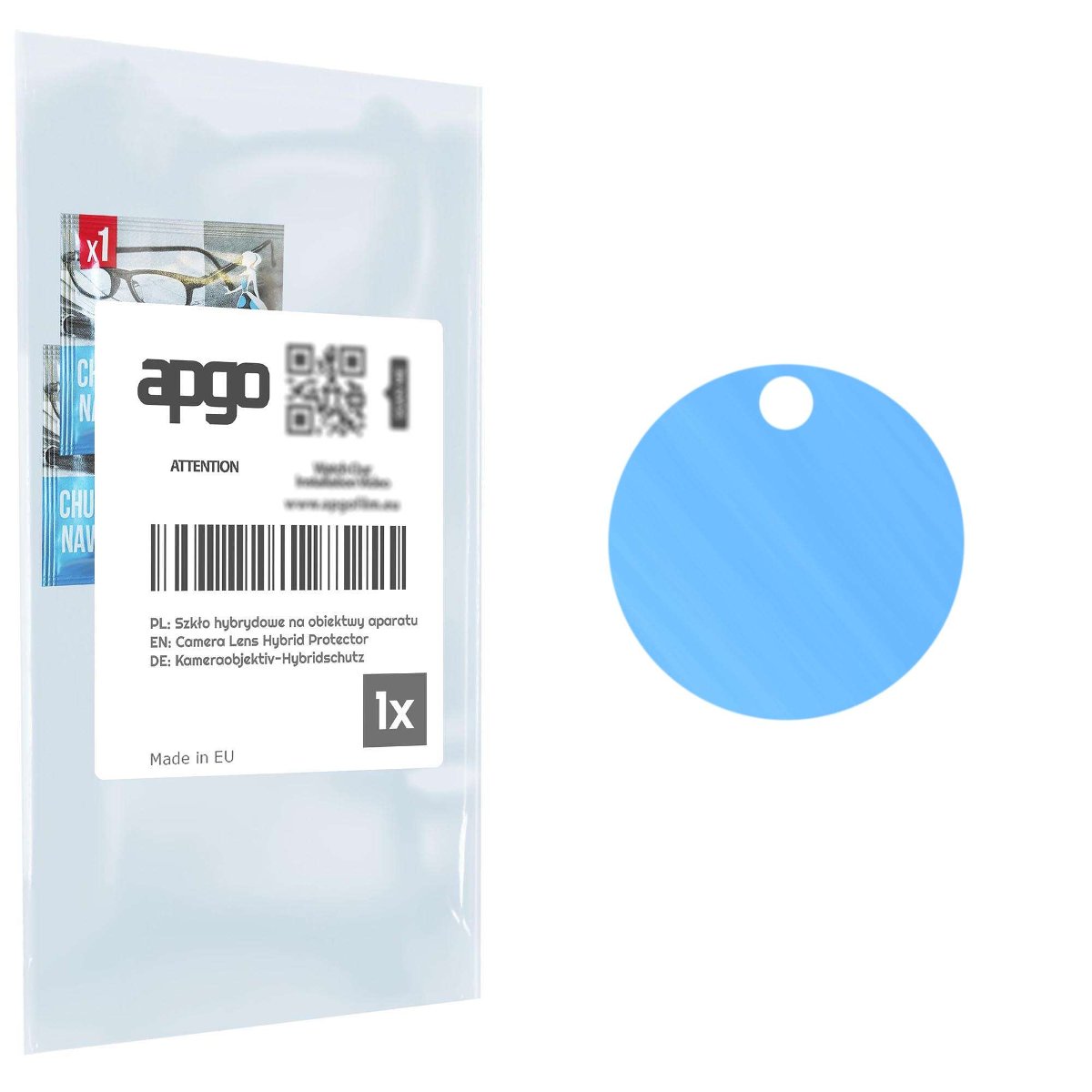1x Szkło hybrydowe na aparat obiektyw kamerę 9H do Realme Narzo 60 Pro - apgo hybrid Camera Lens Protector