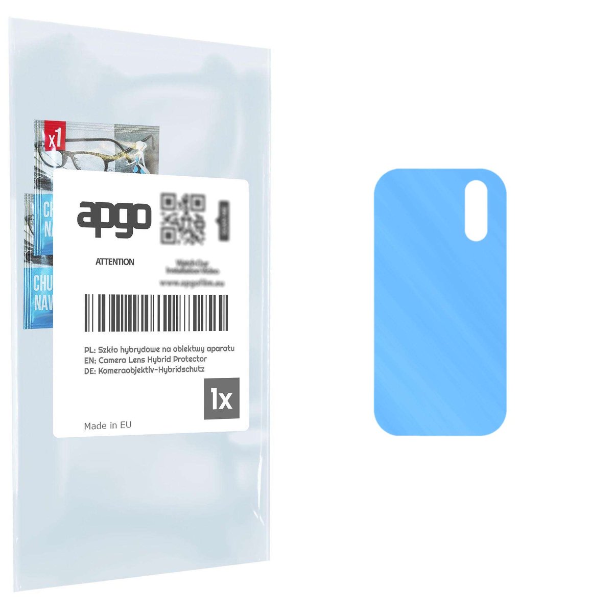 1x Szkło hybrydowe na aparat obiektyw kamerę 9H do Alcatel 5H Plus - apgo hybrid Camera Lens Protector