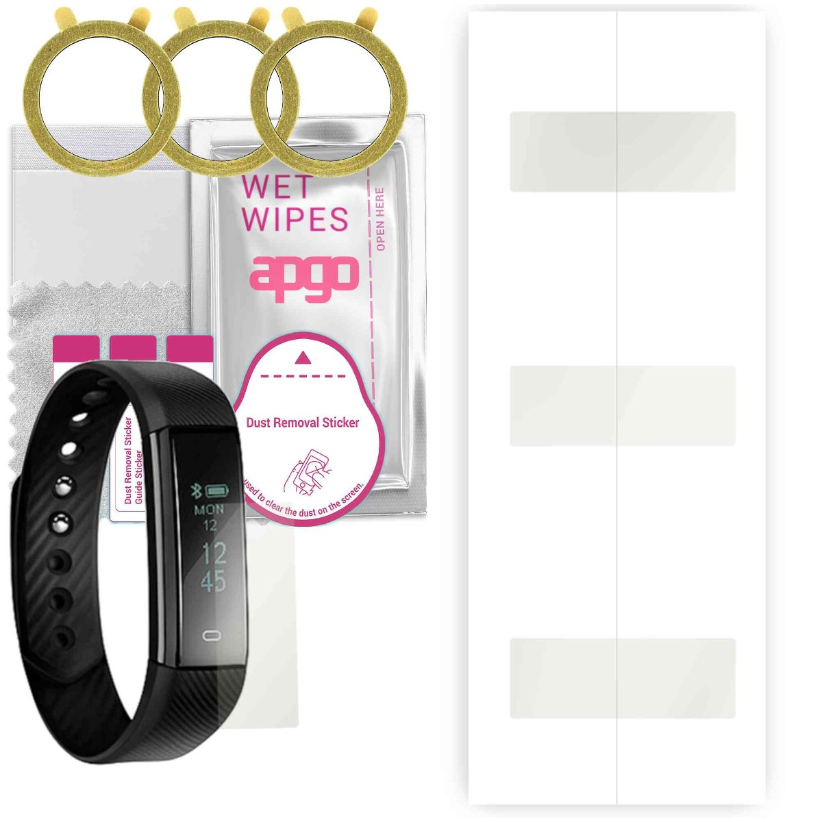 3x Folia hydrożelowa MATOWA do Acme ACT101 - apgo Smartwatch Hydrogel MATTE Protection Ochrona na ekran smartwatcha