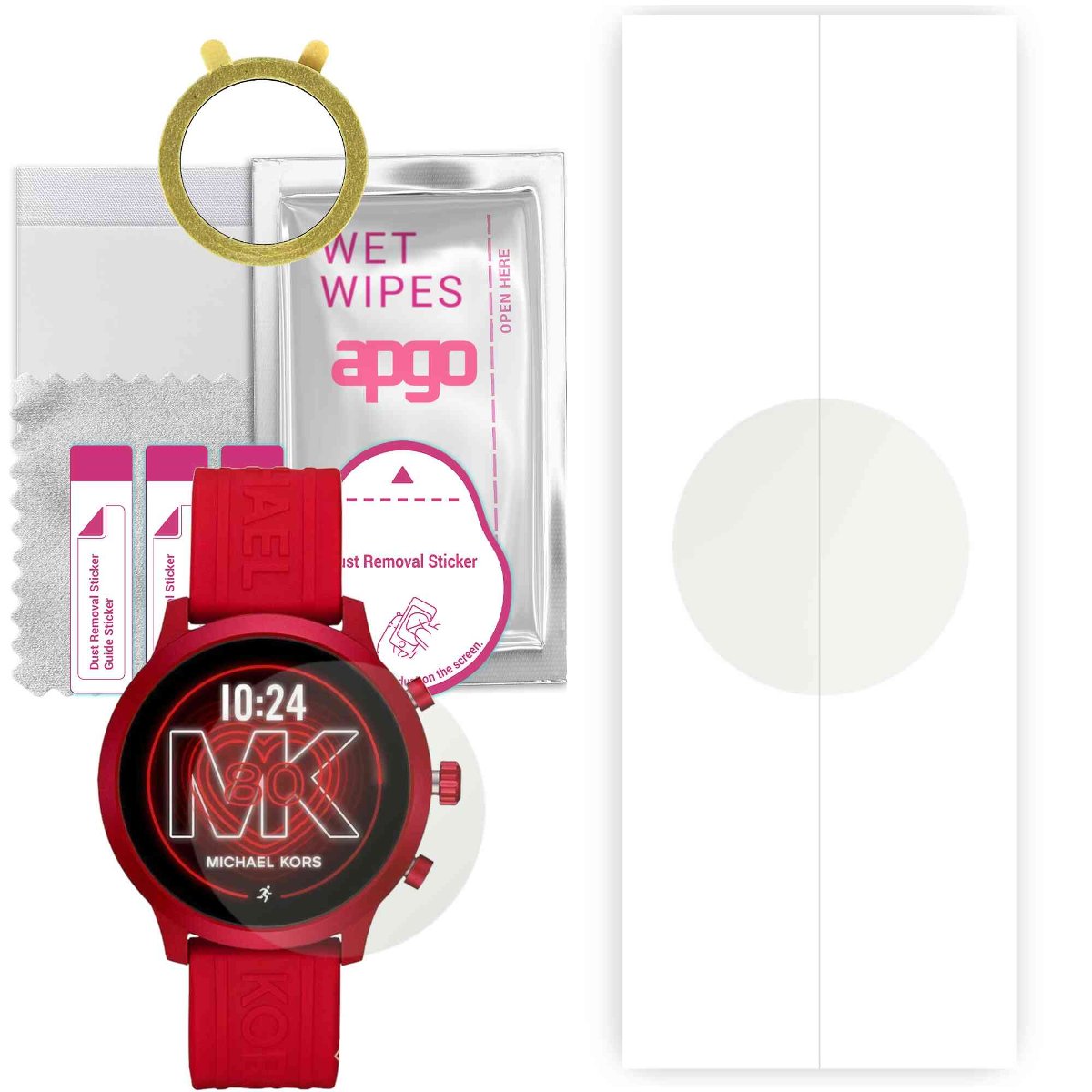 1x Folia hydrożelowa MATOWA do Michael Kors MKT5073 Accesss Go - apgo Smartwatch Hydrogel MATTE Protection Ochrona na ekran smartwatcha