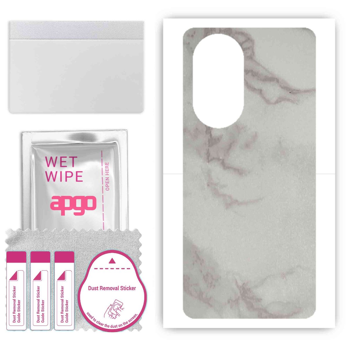 Folia naklejka skórka strukturalna na TYŁ do Motorola Moto Edge X30 Under Screen Camera -  Marmur Szary - apgo SKINS