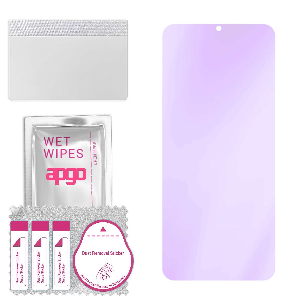 Szkło ochronne na ekran Hybrydowe 9H z filtrem ANTI-BLUE zamiennik hartowanego do OnePlus Ace 2V - apgo hybrid ANTI-BLUE Flexible Hybrid Glass nie...