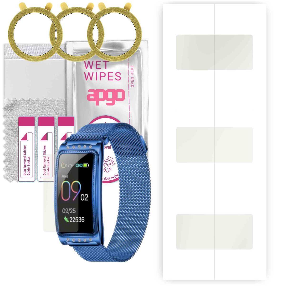 3x Folia hydrożelowa MATOWA do Garett Women Lucy - apgo Smartwatch Hydrogel MATTE Protection Ochrona na ekran smartwatcha
