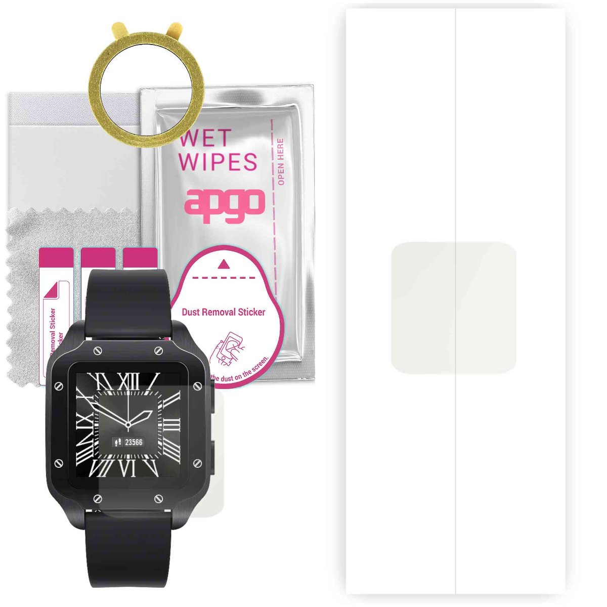 1x Folia hydrożelowa MATOWA do Colmi LAND 2 - apgo Smartwatch Hydrogel MATTE Protection Ochrona na ekran smartwatcha