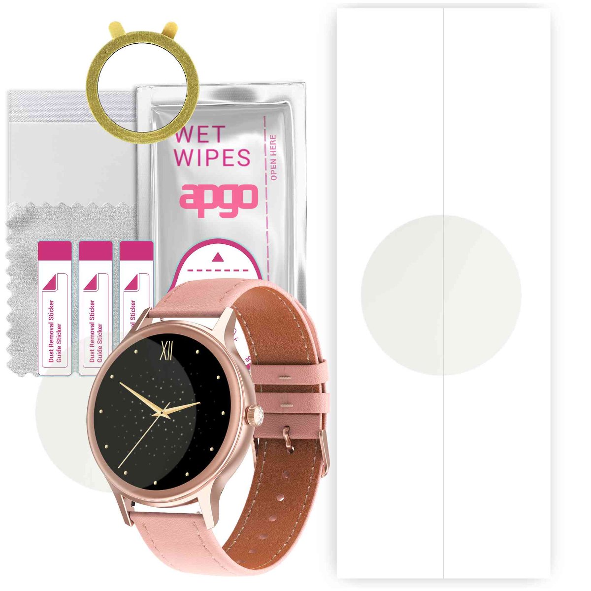 1x Folia hydrożelowa MATOWA do Kello K6 - apgo Smartwatch Hydrogel MATTE Protection Ochrona na ekran smartwatcha