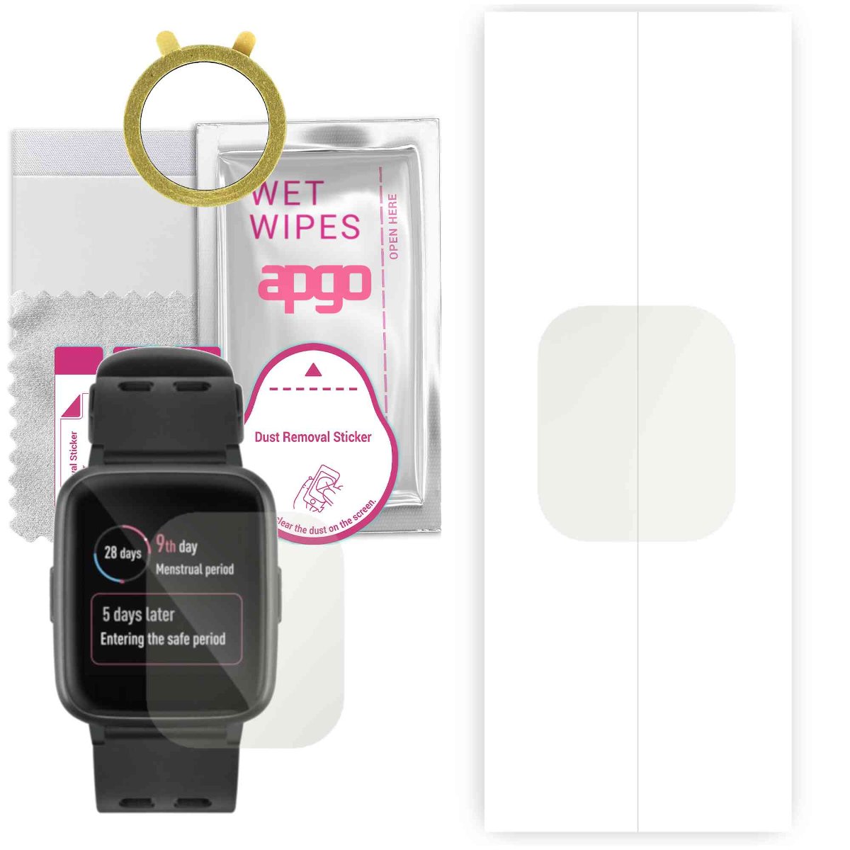 1x Folia hydrożelowa MATOWA do Acme SW202G - apgo Smartwatch Hydrogel MATTE Protection Ochrona na ekran smartwatcha