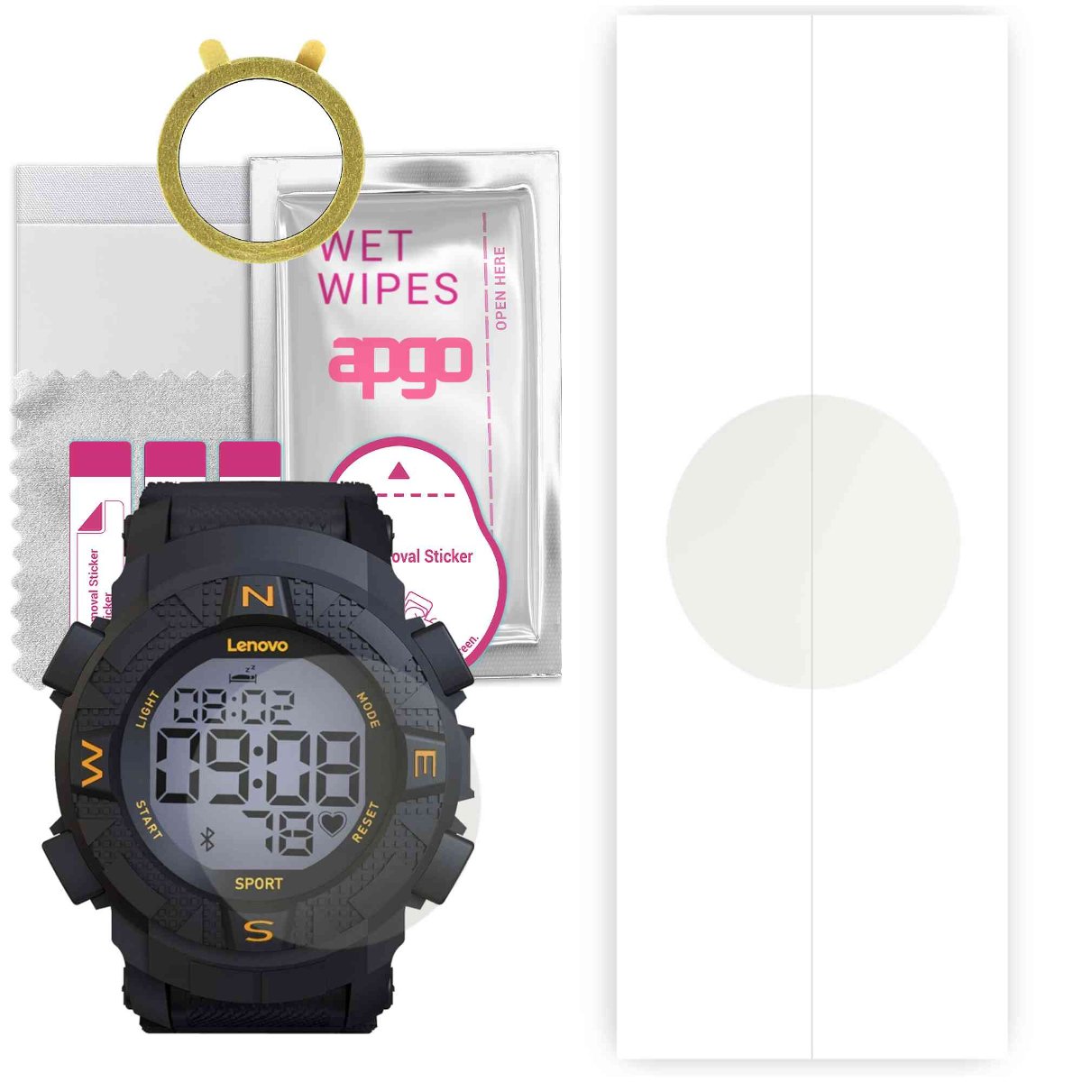 1x Folia hydrożelowa MATOWA do Lenovo HX07 Ego - apgo Smartwatch Hydrogel MATTE Protection Ochrona na ekran smartwatcha