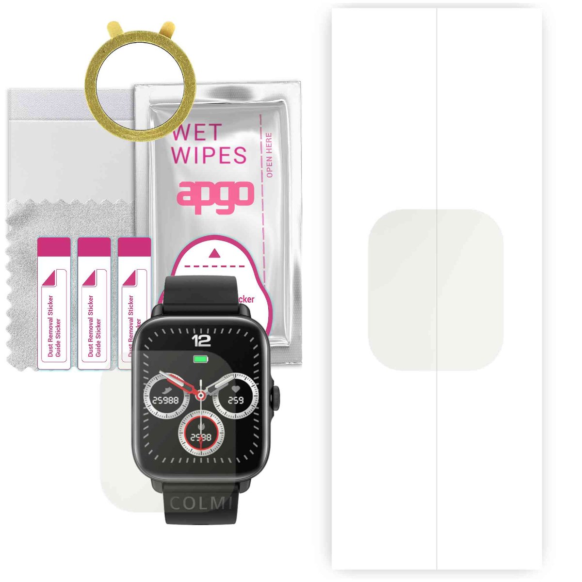 1x Folia hydrożelowa MATOWA do Colmi P28 Plus Chip App Unisex - apgo Smartwatch Hydrogel MATTE Protection Ochrona na ekran smartwatcha