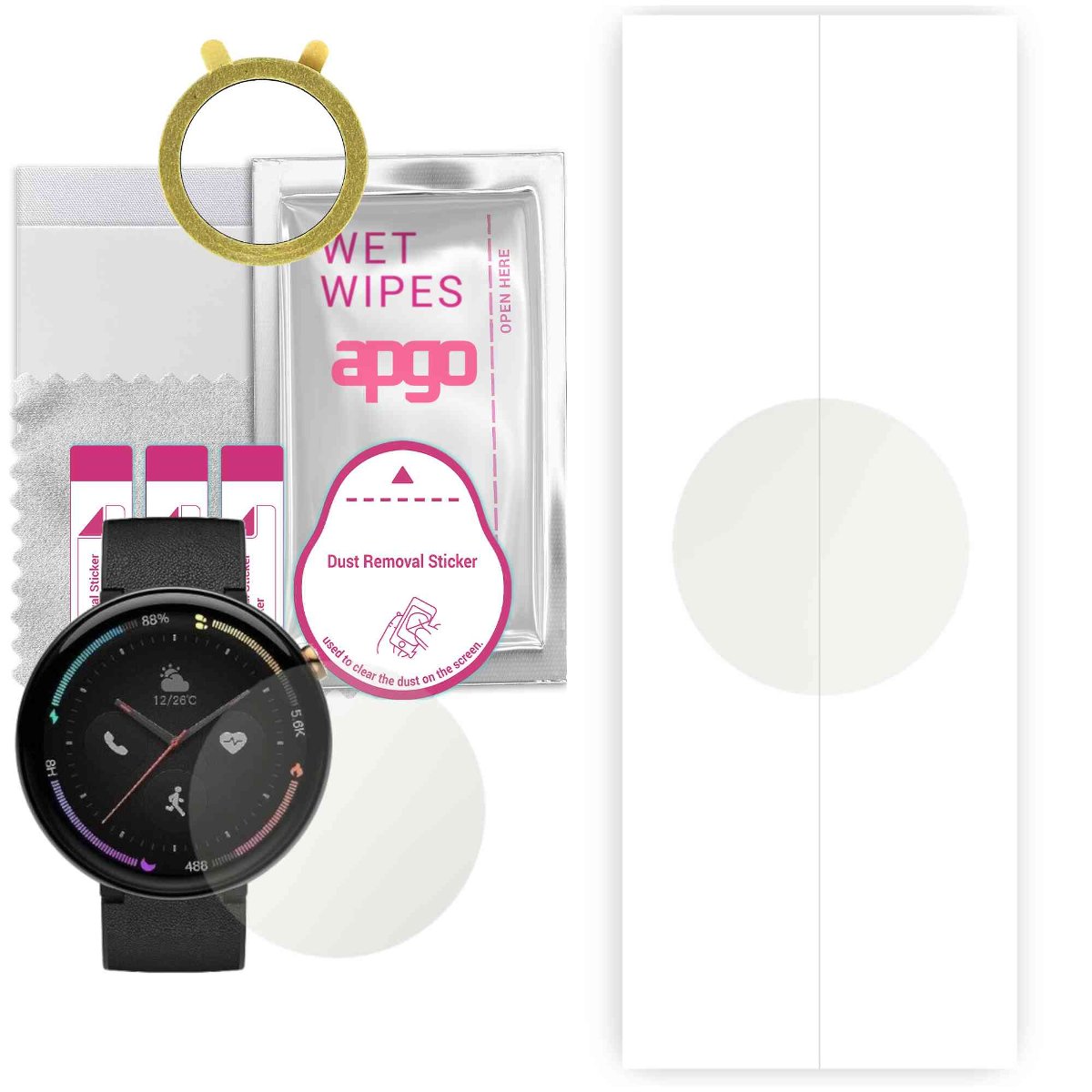 1x Folia hydrożelowa MATOWA do Amazfit Nexo - apgo Smartwatch Hydrogel MATTE Protection Ochrona na ekran smartwatcha