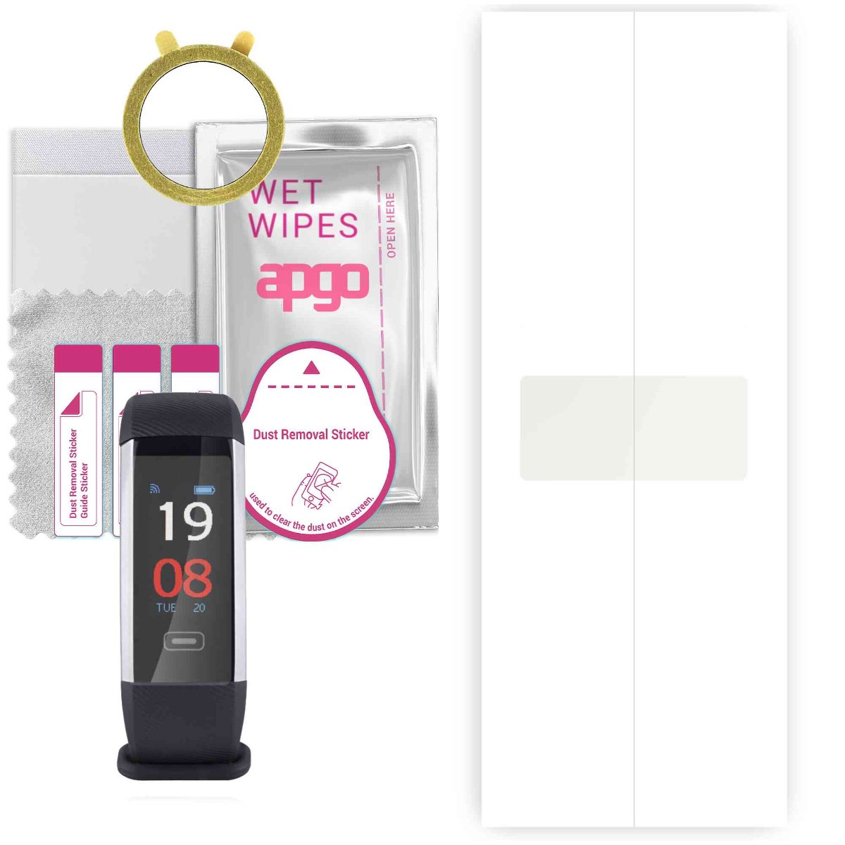 1x Folia hydrożelowa MATOWA do Goclever Maxfit Plus - apgo Smartwatch Hydrogel MATTE Protection Ochrona na ekran smartwatcha