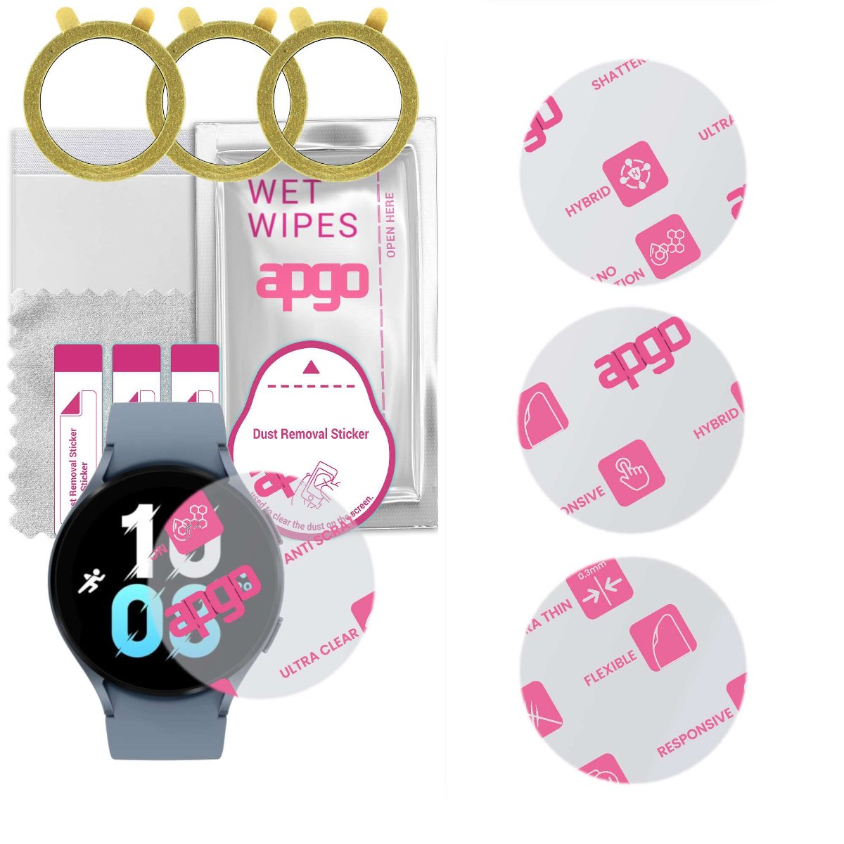 3x Szkło Hybrydowe do Samsung Galaxy Watch 5 44mm